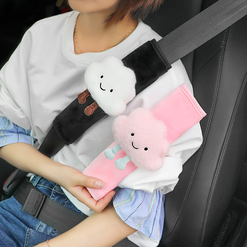 1PC Cute Cartoon Car Seat Belt Cover Shoulder Strap Harness Cushion Children Kids Seatbelt Shoulder Pad Auto Neck Support