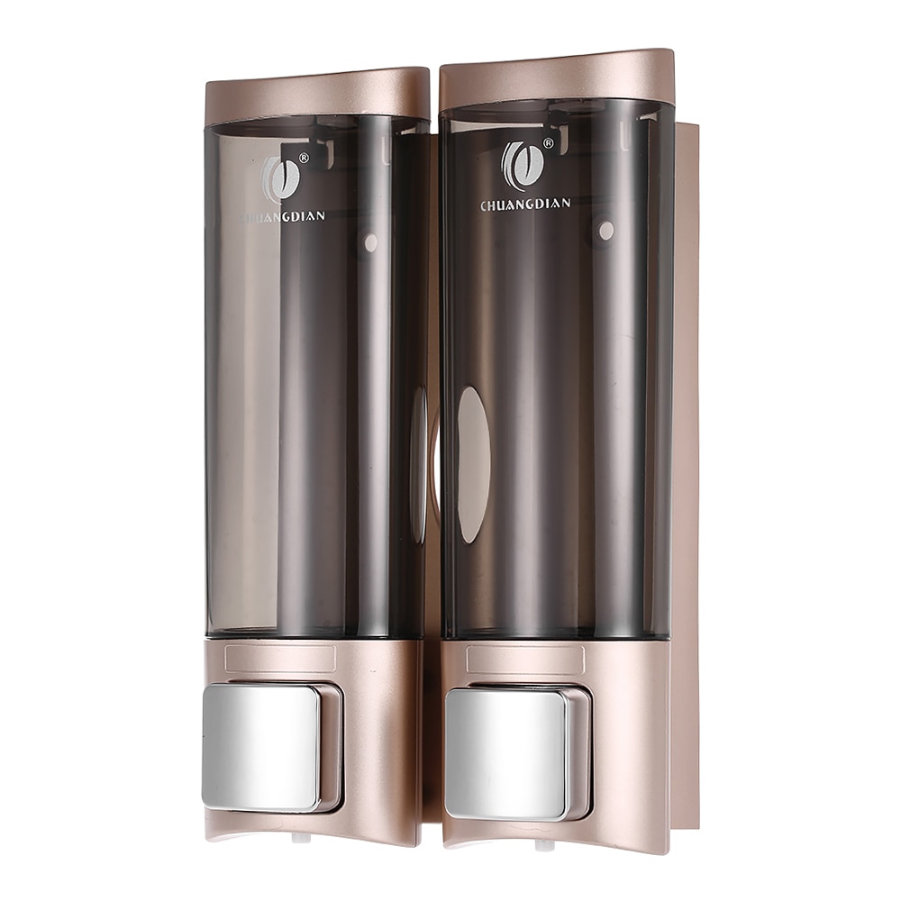 Manual Soap Dispenser Wall Mounted Dish Liquid Shampoo Shower Dispenser Pump Hand Gel Dispenser Bottle Foam for Bathroom Kitchen