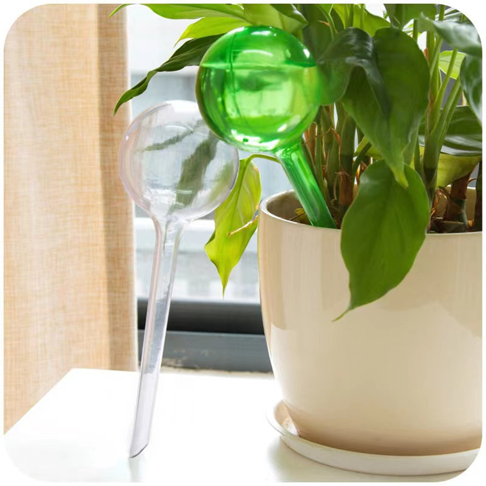 1pcs Garden Automatic Flower Watering Device Plant Waterer Self Watering Globes Bird Shape Hand Blown Clear Plastic Aqua Bulbs