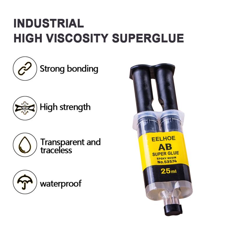 Pegamento AB para hierro, acero inoxidable, aleación de aluminio, vidrio, plástico, madera, mármol, adhesivo fuerte de secado rápido, epoxi, 4/25ML