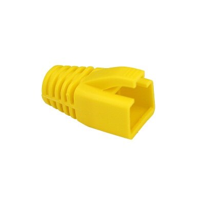RJ45 Cat7 Caps Cat6a Network Ethernet Cable Connector Cat 7 Plug Protective Multicolour Boots Sheath Color Bush OD 8.5mm: Yellow / 0.6m