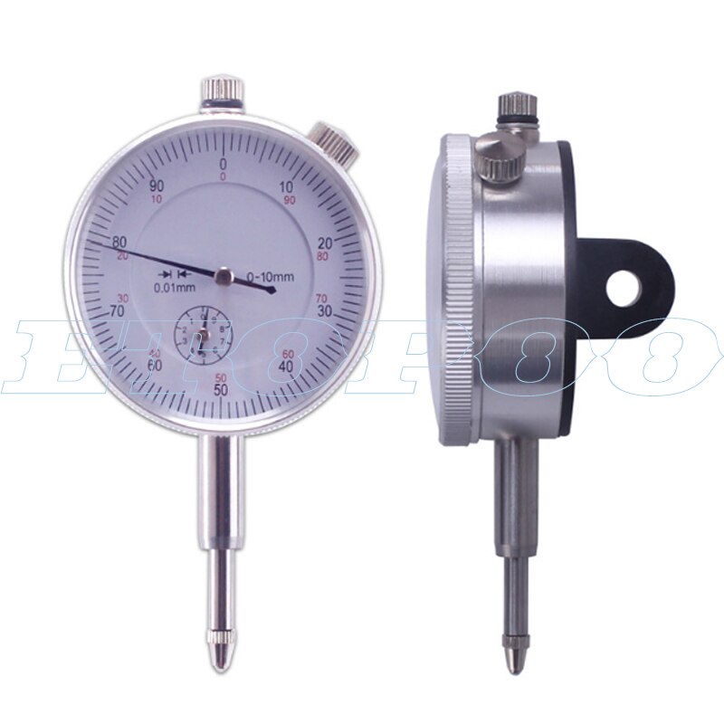 Dial Indicator +big universal Magnetic Stand Base Holder 0.8mm Dial /10MM dial Test Comparator For Equipment Calibration: 10mm indicator