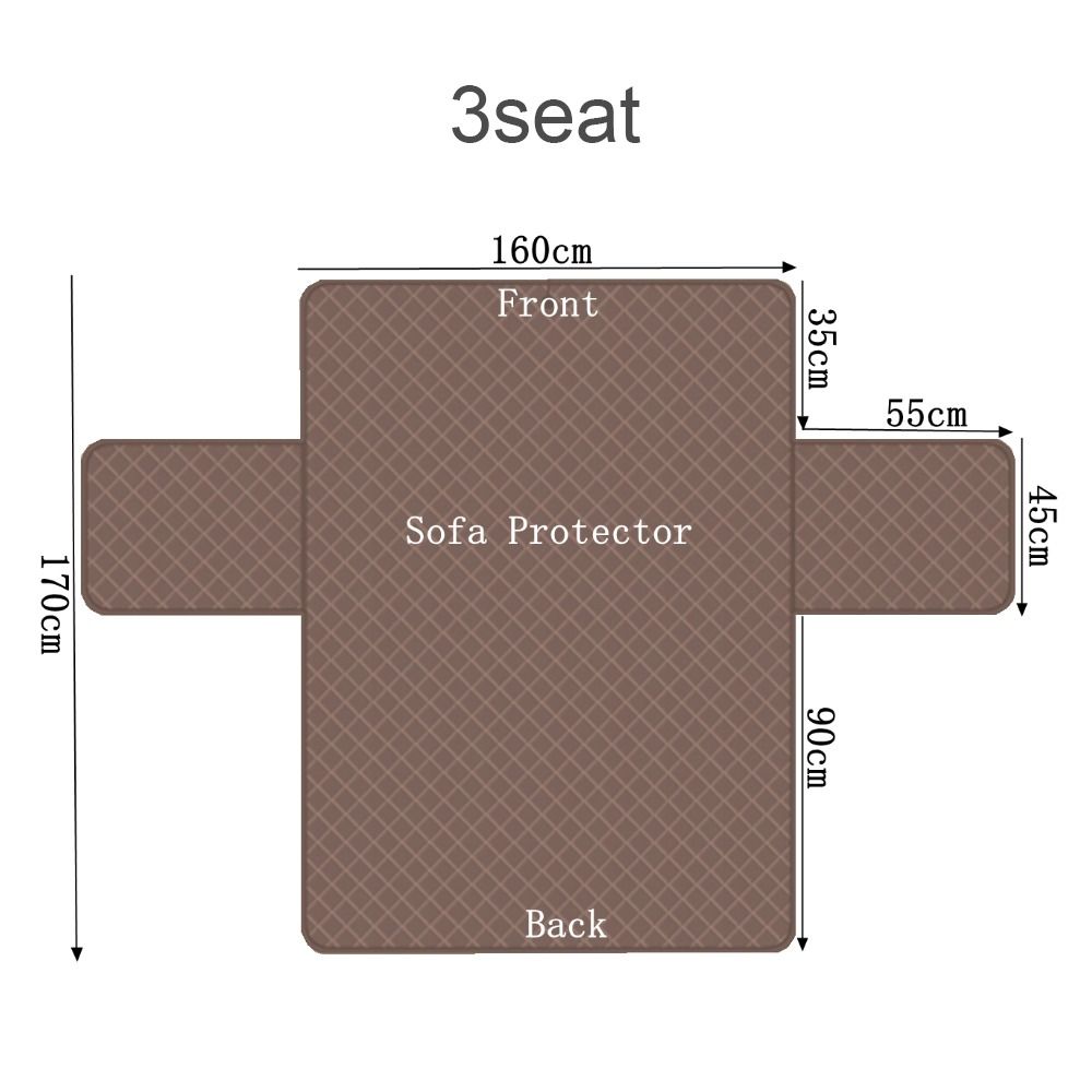 Waterproof Sofa Cover Anti-wear Couch Cover for Dog Pet Kids Recliner Armchair Furniture Slipcovers 1/2/3 Seater Protect