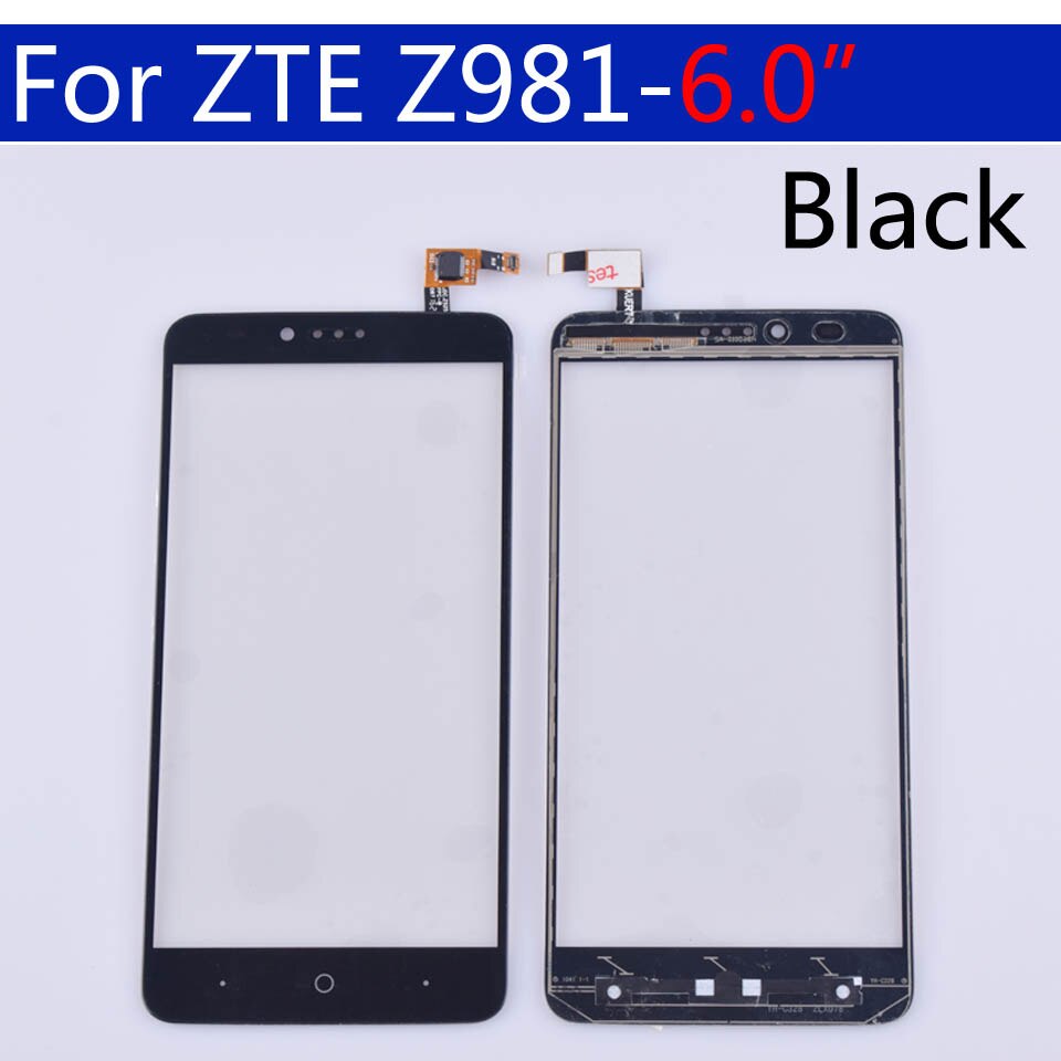 Para ZTE ZMax Pro Z981 Panel de pantalla táctil digitalizador Sensor cristal frontal exterior pantalla táctil reemplazo 6,0 pulgadas