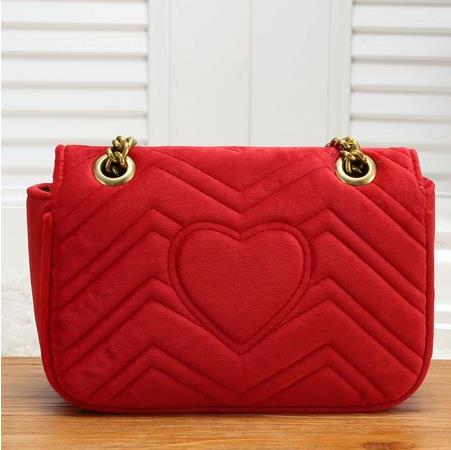 pleuche single shoulder bag 22-27 cm women handbag best-selling brand messenger bag: Red / 27cm