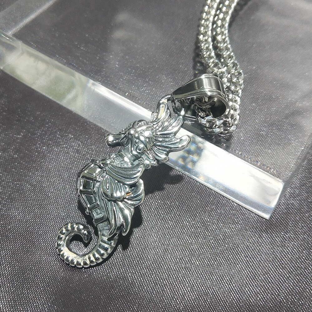 316L Rvs Hippocampus Hanger Necklacehigh Mode Ketting Unisex Sieraden 316LP021