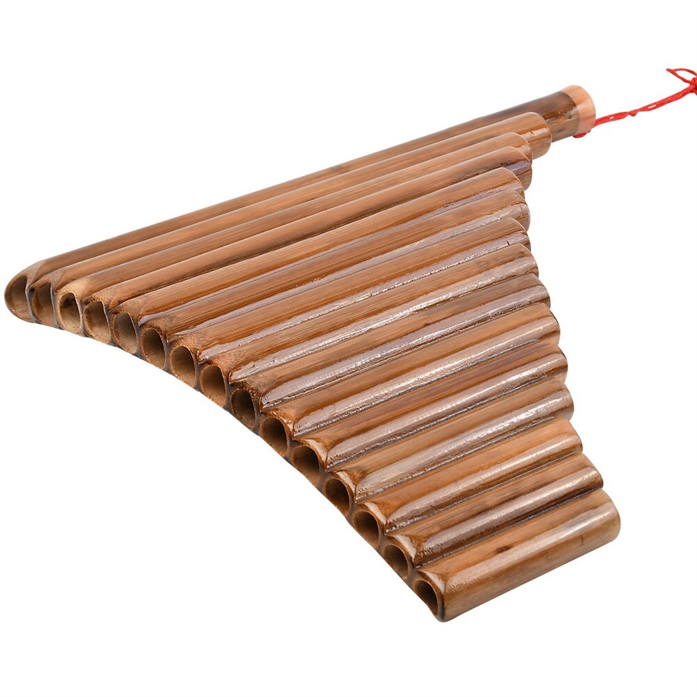 Pan Fluit Panpipes 15 Buizen G Sleutel Natuurlijke Bamboe Voor Beginners En Studenten 15-Tone Pan Fluit G Sleutel bamboe Houtblazers Instrument
