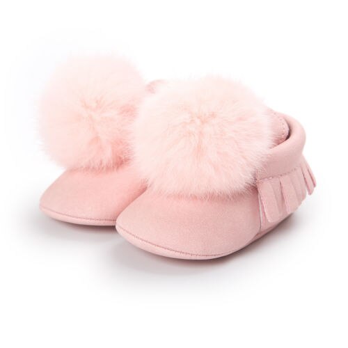 Bebé niños niñas zapatos bola antideslizante lindo zapatillas de invierno de bebé Niña Zapatos casuales zapatos