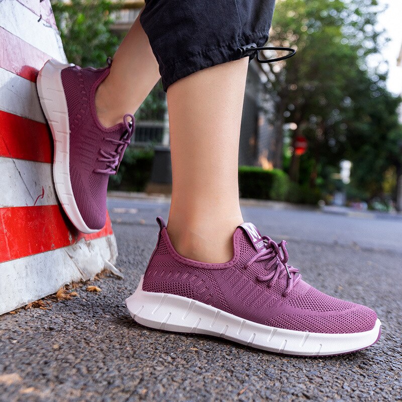 sports shoes spring mesh women shoes comfortable mother shoes soft sole womens running sneakers zapatos de mujer