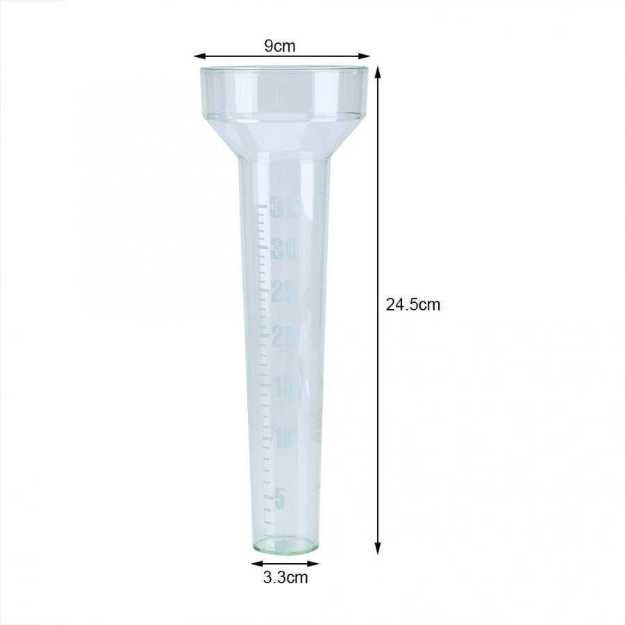 35mm 24.5cm / 9.65inch Plastic Rain Gauge Tube Accurate Measurement for Garden Outdoor Yard Capacity for Garden Field Yard