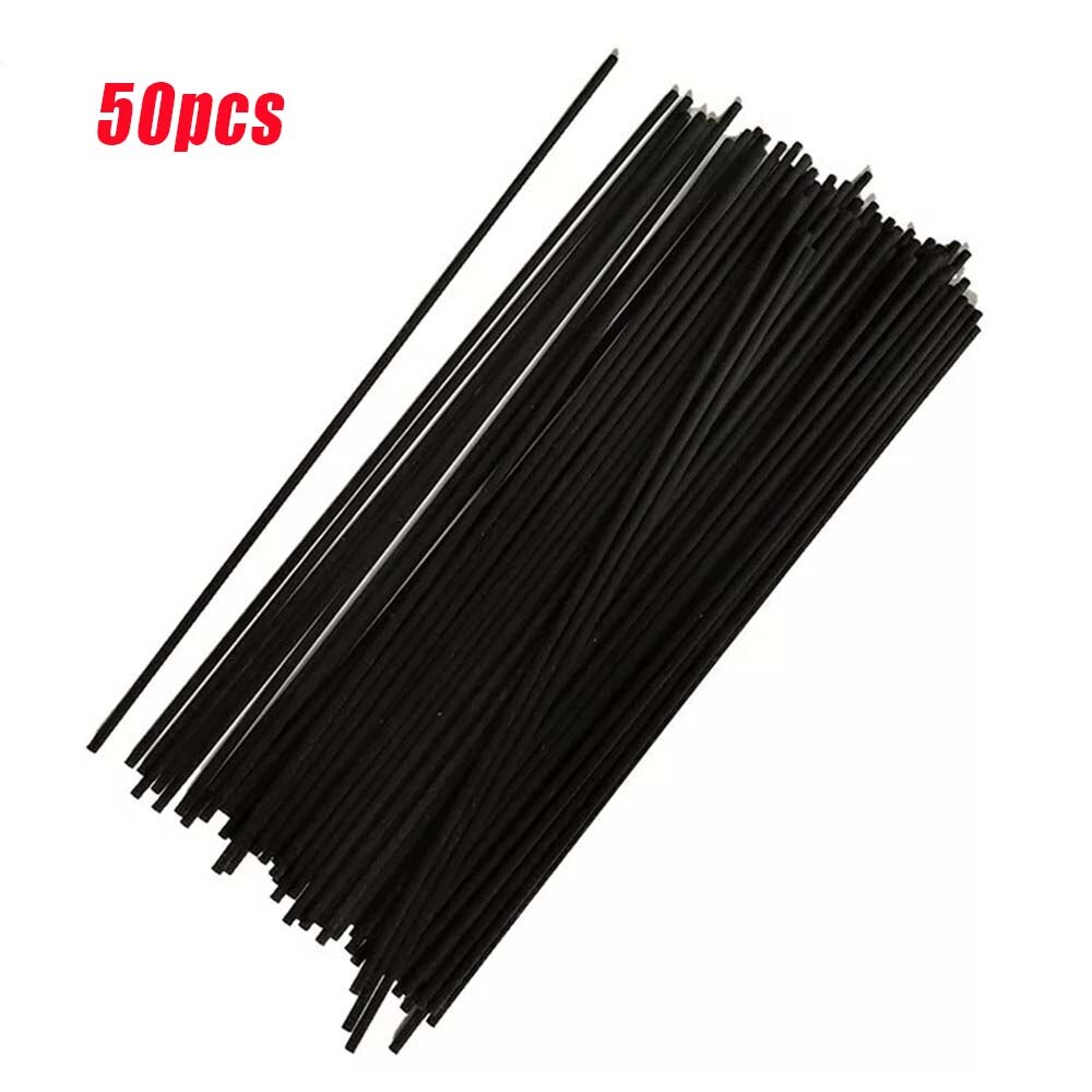 Difusor de mimbre Simple para decoración del hogar, palos de repuesto de fibra de aceite esencial de 20cm y 3mm para aromaterapia de dormitorio, color negro: 2