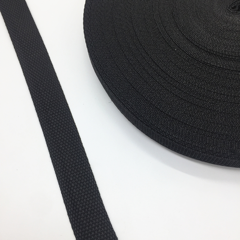 Sangle en Nylon pour sac à dos, 5 Yards, 1 pouce (25mm), accessoires de couture, ceinture: Black