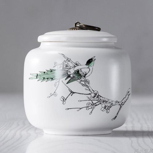 Ceramic Large Tea Caddies Handmade Chinese Moisture Proof Seal Tea Coffee Sugar Storage Jars Caja Para Te Home Storage 50: style12