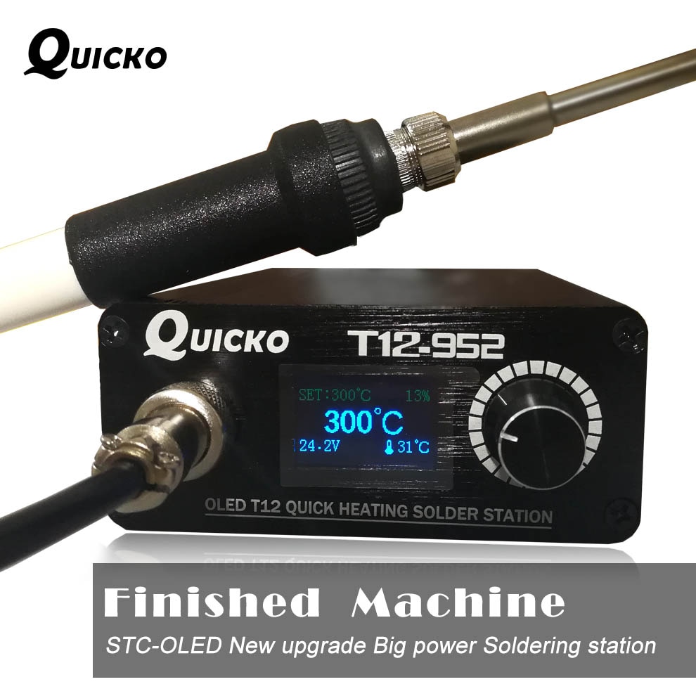 Quick Heating T12 soldering station electronic welding iron version STC T12 OLED Digital Soldering Iron T12-952 QUICKO