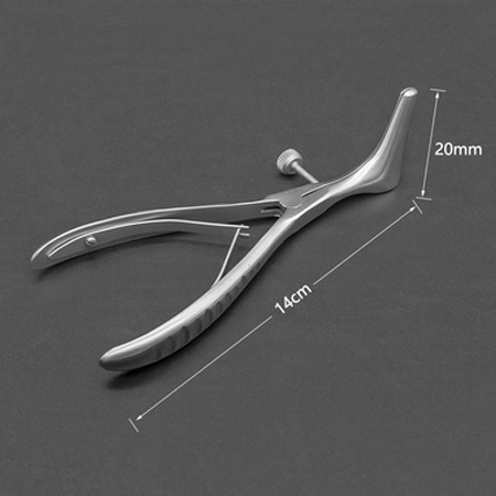 Rhinoscope en acier inoxydable, vérificateur, extenseur de narines, Endoscope Nasal, dilatateur avant: Rouge