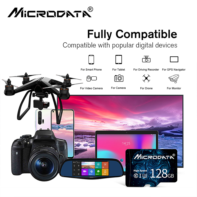 Memory Card UHS-3 128GB 64GB mini sd card 32GB 16GB 8GB Class 10 U1 flash Memory card video TF SD Cards / SD adapter