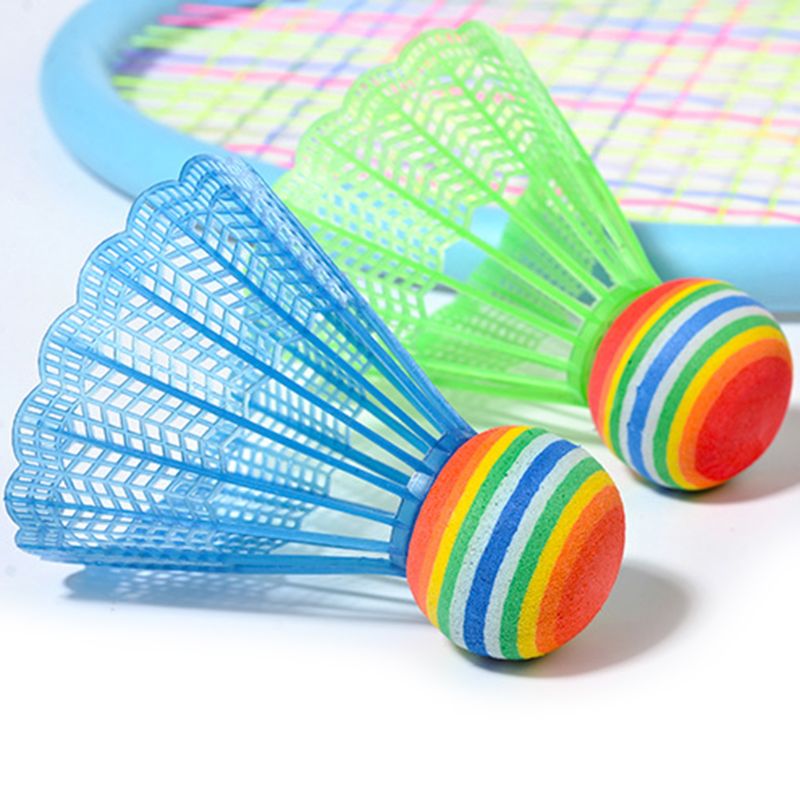 10pz Arcobaleno di nylon di badminton Palla di Testa per il Gioco di sport di Intrattenimento Giochi Al Coperto
