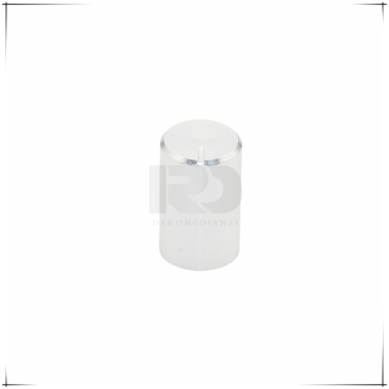 5 Stuks 10 × 15Mm Aluminium Knop Potentiometer Knop Versterker Volume Metalen Instelknop Bloemvormig Binnengat 6Mm: Zilver