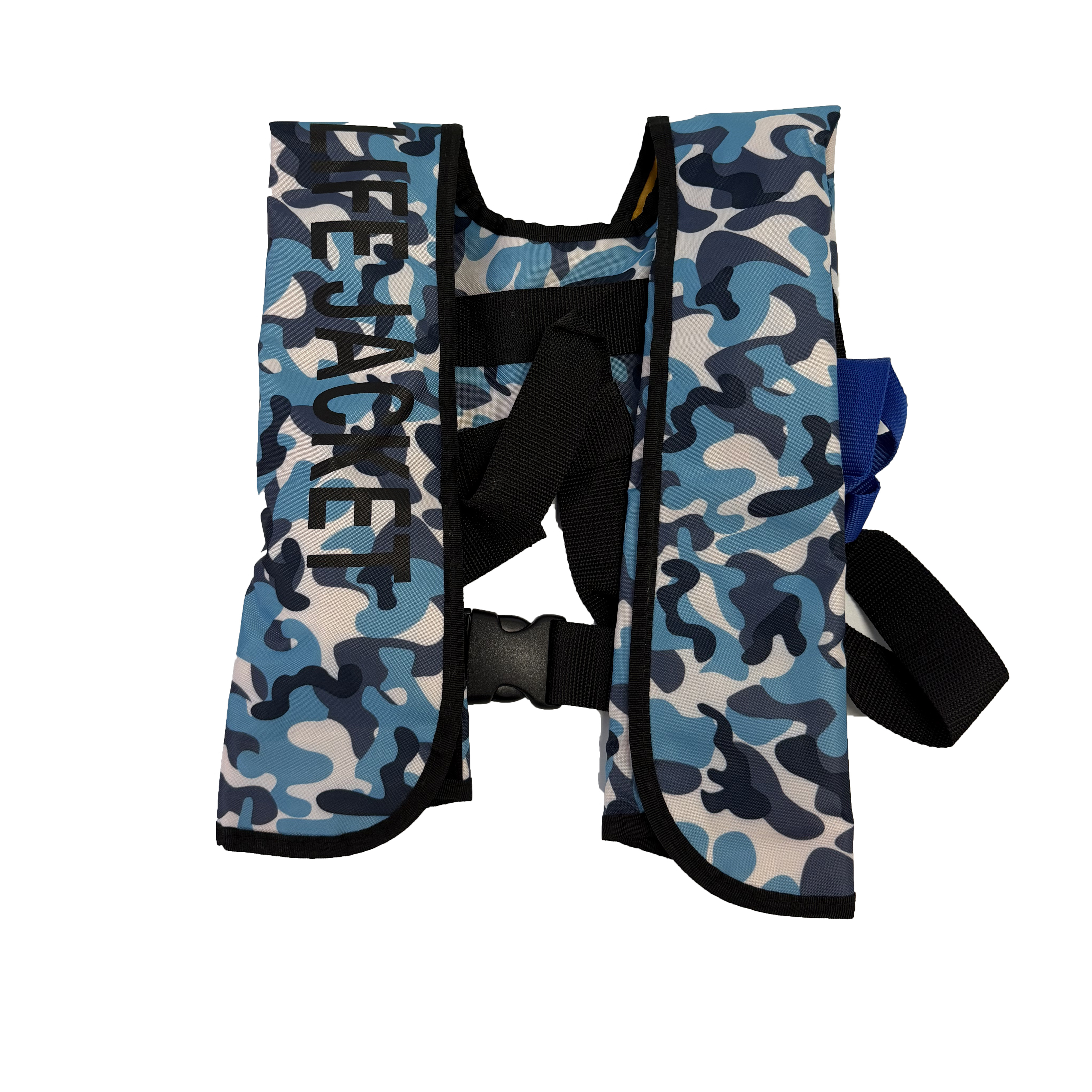 Inflatable Life Vests Manual Automatic Boating Life Jackets Adult 150N for Water Sport Fishing Rafting Surf Swimming Accessories: Navy Blue