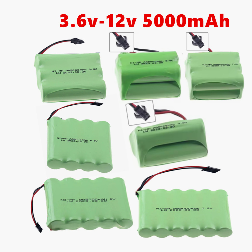 3.6v/4.8v/6v/7.2v/9.6v 5000mah ni-mh aa bateria recarregável para brinquedos rc carros tanques robôs armas barcos brinquedos acessórios