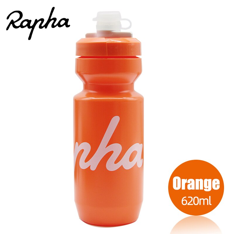 Rapha Fietsen Water Fles 620Ml Smaak-Gratis Bpa-vrij Plastic Camping Wandelen Sport Water Fles Lek-proof Squeezable Ketel: Orange 620ml