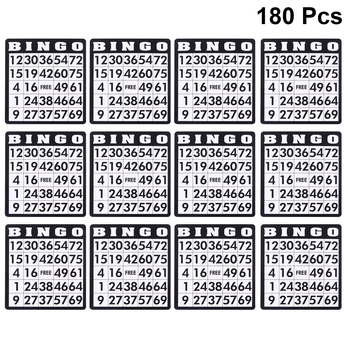 180 Sheets Bingo Game Cards Paper Bingo Game Cards... – Grandado