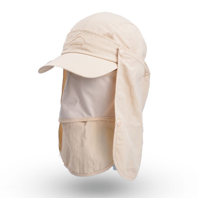 Unisexe Protection solaire chapeau Protection UV visage cou rabat chapeau de soleil visage homme chapeau de soleil été chapeau travail décontracté Isolation Protection: Rice