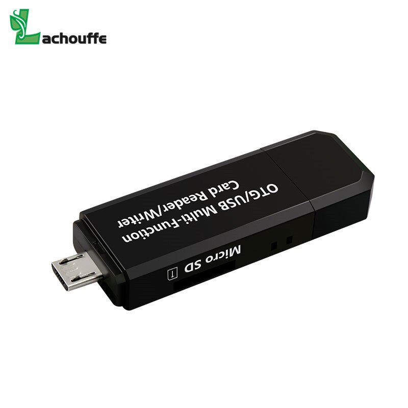 Micro usb otg 2 in 1 usb 2.0 adapteri sd-kortinlukija android-puhelimelle tabletti pc muistikorttien lukulaite