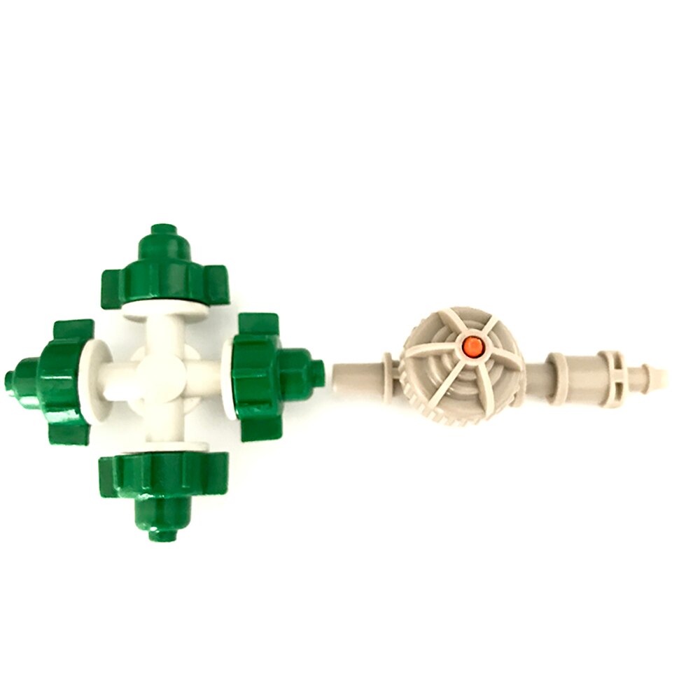 20Pcs Fogger Spuit Met 4/7 Mm Slang Kas Bevochtiging Automatische Irrigatie Apparatuur Tuinieren Sprinkler IT221