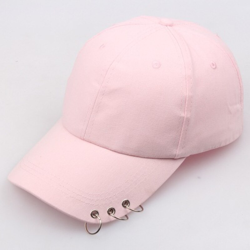 Hip Hop Baseball Cap Voor Vrouwen Mannen Punk Piercing Ring Snapback Hoed Lente Zomer Outdoor Ongedwongen Zonnehoed
