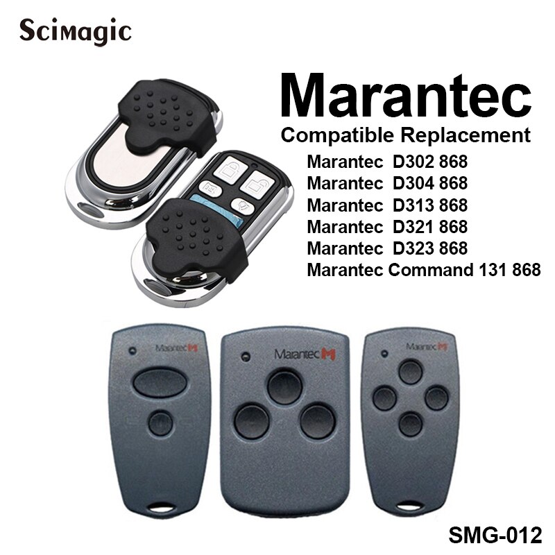 Marantec D302 Marantec D304 garage command 868.3 MHz garage door opener Marantec Digital 382 868mhz remote garage