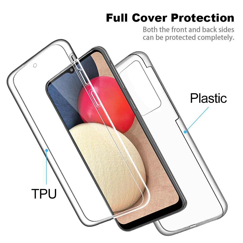 Coque de protection transparente 360 ° en silicone pour samsung galaxy, sm-a025f pouces, pour modèles a02s, a02 s, a02 s, 6.5