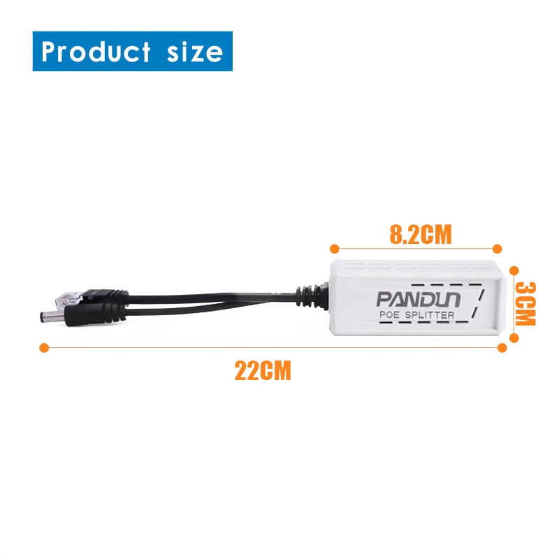 CCTV Monitor camera POE Splitter Standard 48V turn 12V2A POE power supply IEEE8.2.3AF/AT