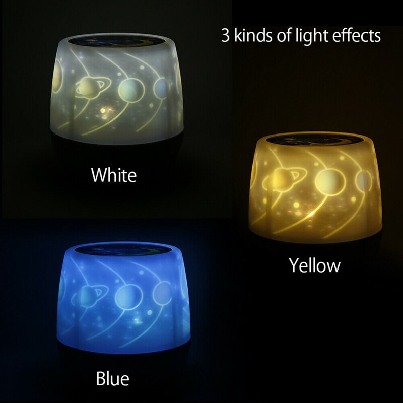 LED Rotating Starry Sky Night Light Projector Dream Bedroom Sleeping Light Decorative Table Lamp Birthday For Kid