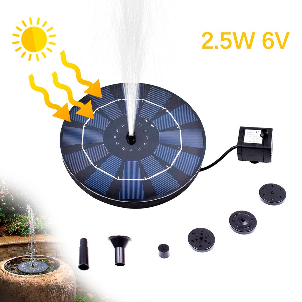 Floating Solar Fountain Garden Water Fountain Pool Pond Decoration Solar Panel Powered Fountain Water Pump Garden Decoration #36: L