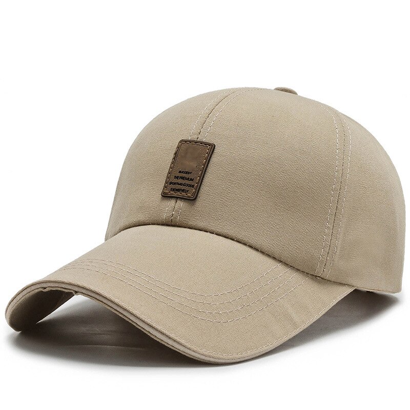 Mannen Baseball Cap Katoen Canvas Cap Zonnehoed Voor Running Workouts En Outdoor Activiteiten Zomer Snapback Caps Baseball Hoed: apricot