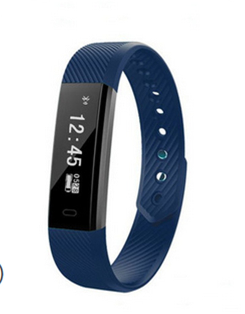 SMART FIT BIT Bluetooth Hartslag Bloeddruk Fitness Tracker horloge ID115