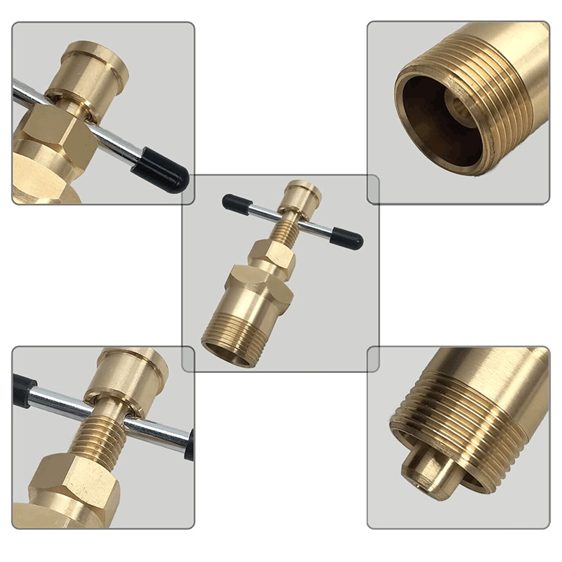 US Standard Olive Remover Puller Tool, Olive Puller Ferrule Puller voor 1/2 "/3/4" Diameter Massief Messing Fittings