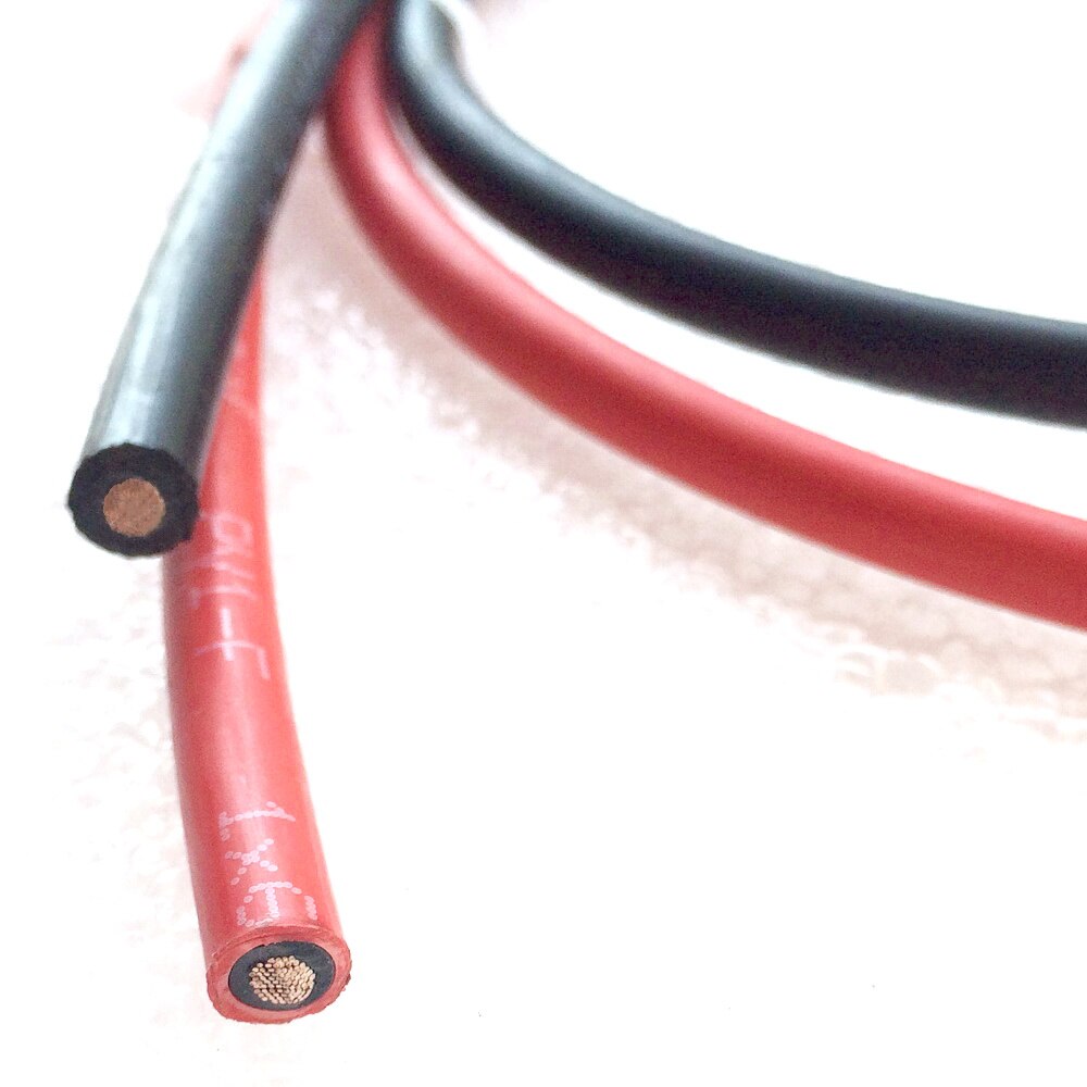 Zonnestelsel Pv Kabel Gebruikt Voor Zonnecellen Panel Verbinding 2.5 M Rood + 2.5 M Black Solar Kabel 4mm2 6mm2 10mm2