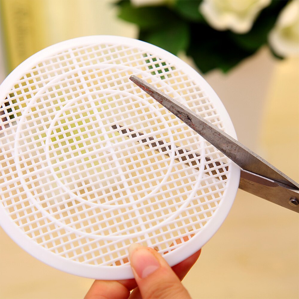 Bath Sink Strainer Shower Drain Cover Trap Basin Filter Cleaning Net Home White Drain Screen Mesh Hair Kitchen Sink