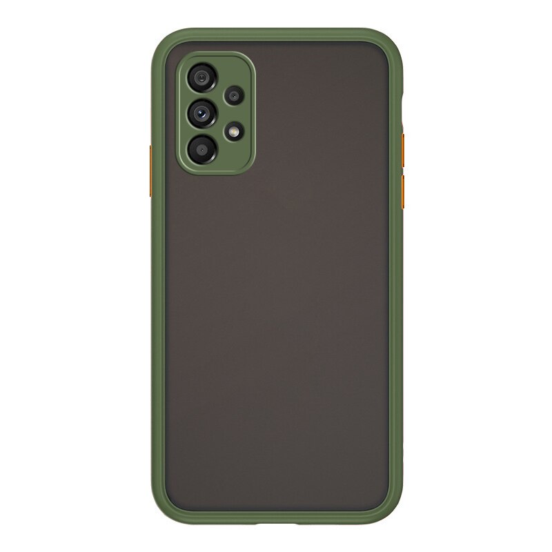 Schutzhülle aus 5g tpu-silikon für samsung galaxy  a53  a13 a33 a53 a73 a72 a52 a52s matte 5g halbtransparente handyhülle: A53 5g / Mokkagrün