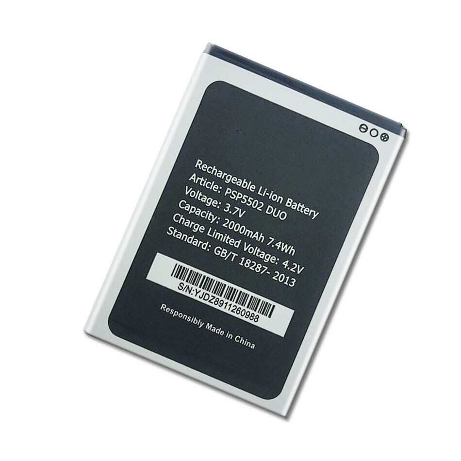 PSP5502 DUO Battery For Prestigio PSP5502DUO PSP3527 PSP3507 DUO Wize N3 Muze A5 Phone Battery Replace Tracking Code