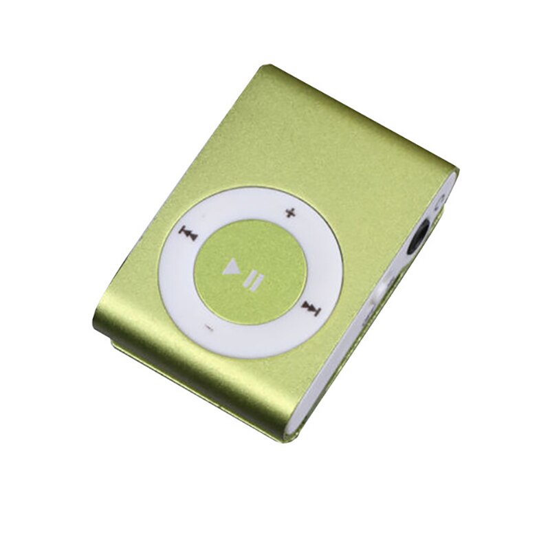 Mini Stylish MP3 Draagbare Clip MP3 Muziekspeler Waterdichte Sport Mini Clip Mp3 Muziekspeler Walkman: Green