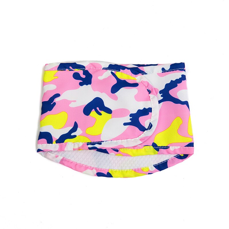 S-xl hunde fysiologiske bukser vaskbare genanvendelige hanhunde kort undertøj bukser kæledyr hygiejnebukser til hanhunde kæledyr ble: Lyserød camouflage / Xl