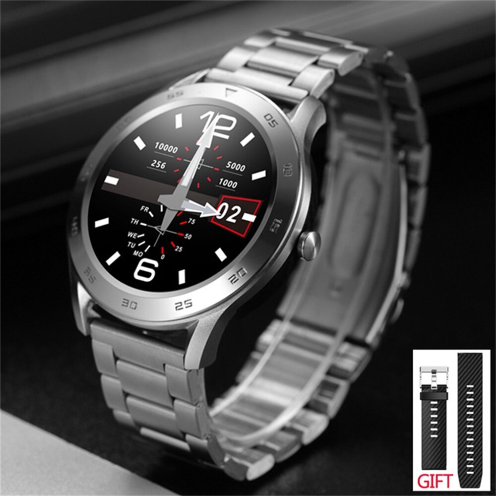 Torntisc Smartwatch Männer Frauen Bluetooth Call Dial EKG + HRV IP68 Wasserdichte Intelligente Uhr Männer Frauen Billiger Für HUAWEI GT uhr: silver silver metal