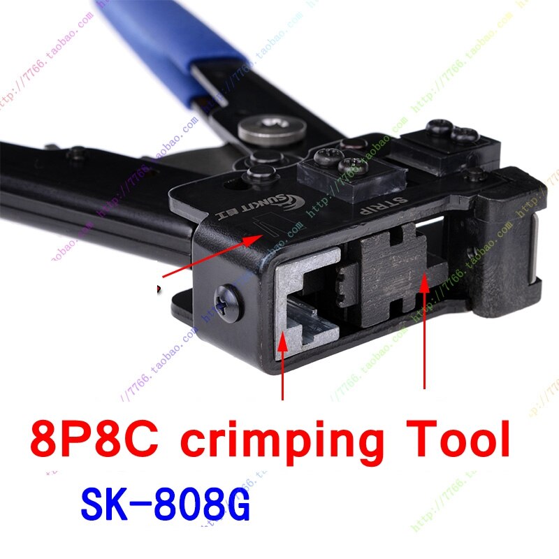 Readstar sunkit sk -808g amp typ 8 p 8c rj45 kabel crimper crimp tool 8 p 6c 8 p 4c 8 p 2c kontakt nätverkskabel presstång