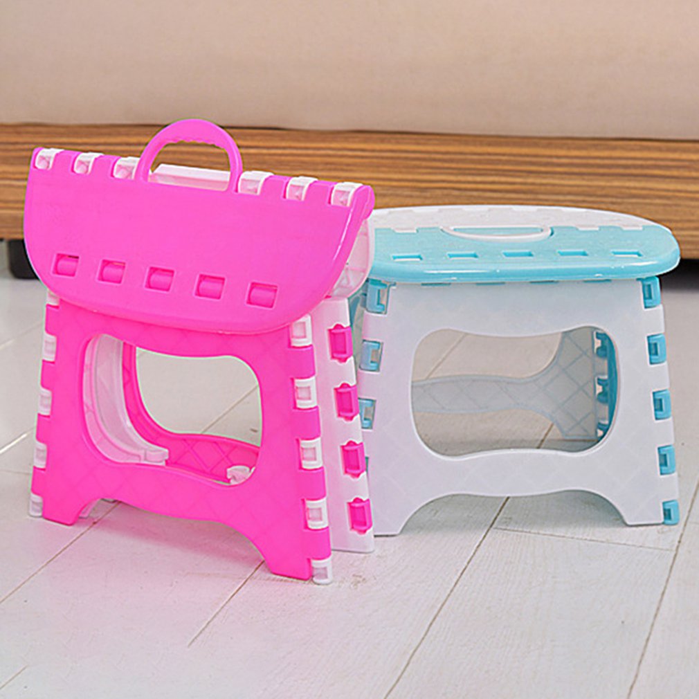 Portable Folding Stool Children Stool Plastic Outdoor Chair Bench for Fishing Camping Hiking Beach Picnic BBQ