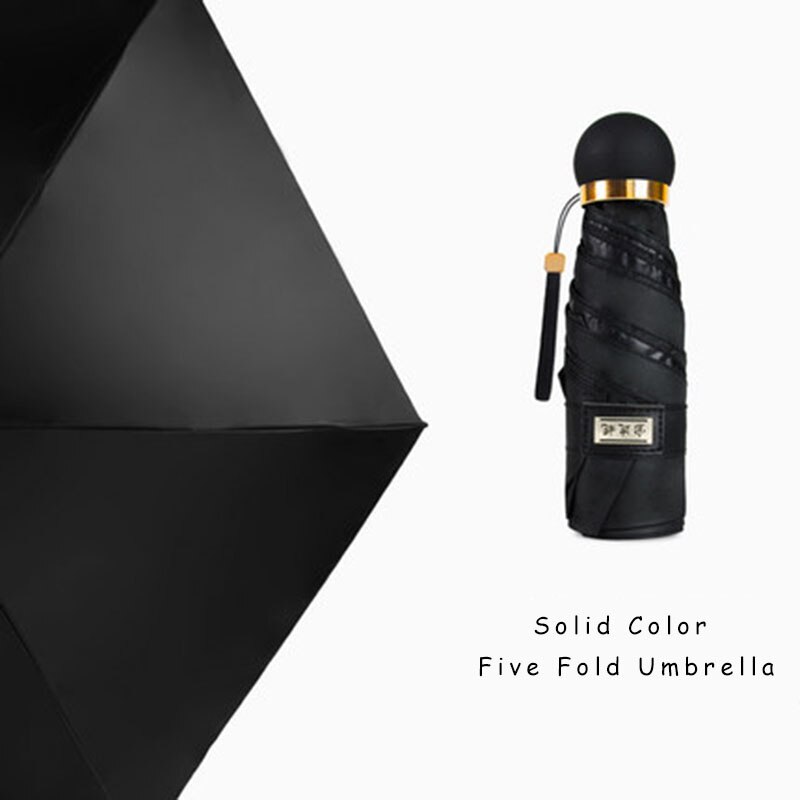 Clear Mini Umbrella Rain Women Flowers Art Parasol Sakura Umbrella Luxury Small Cover Uv Idee Regalo Men Unbrella Corporation 33: Piano Black