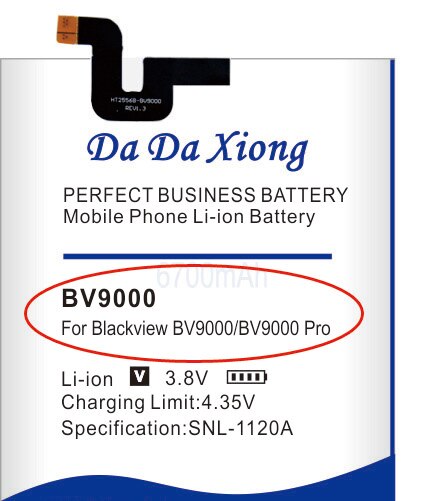 Batería de alta capacidad para Blackview BV6000 BV6000S BV7000 Pro BV8000 pro BV9000 Pro BV9500 Pro MT6763T 536380, batería de teléfono: BV9000