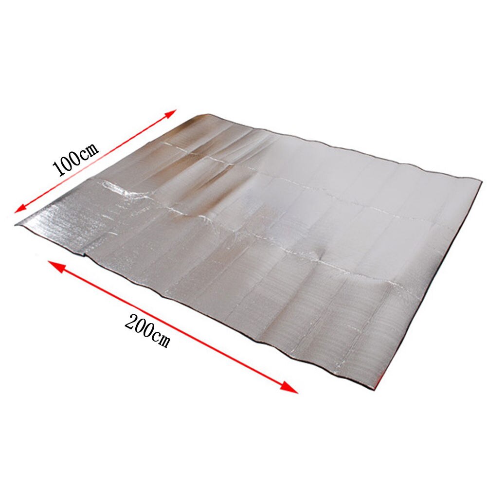 Camping Mat Tent Matras Dubbelzijdig Waterdichte Aluminiumfolie Opvouwbare Picknick Strand Pad Outdoor Mat Zon Onderdak Floor Mat